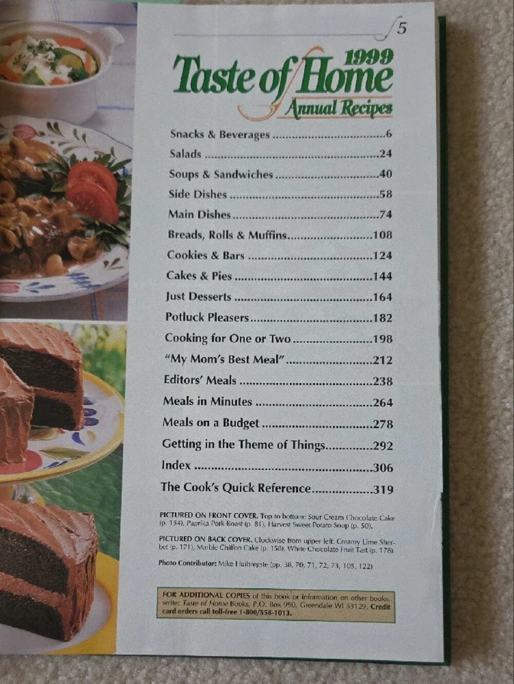 Taste of Home Annual Recipes Cookbook - 1999